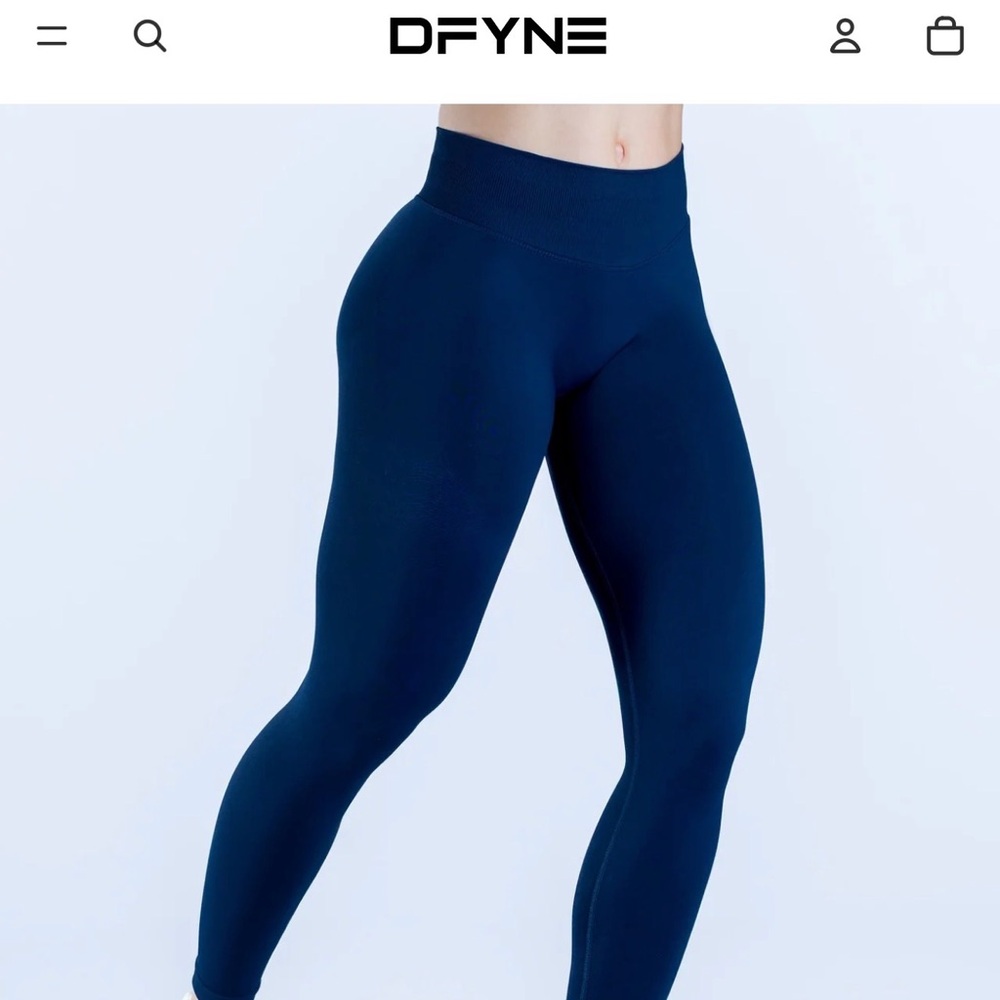 DFYNE Blue Leggings
